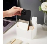Organizador de control remoto Soporte para control remoto de TV para mesa Caja de almacenamiento de escritorio multiusos Organizador para dormitorio y sala de estar