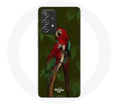 Coque pour Samsung Galaxy A52 Pionus Perroquet Rouge