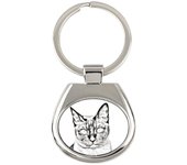 Tonkinese Cat - keychain with a cat, keychain with a print, personalized pendant from the Art-Dog brand plata