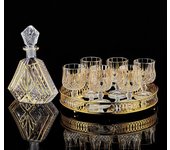 Botella de licor de cristal clásico europeo, copa de vino extranjera, juego de vasos de whisky para el hogar, juego de vasos de vino y licores