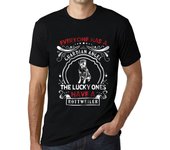 Camiseta vintage para hombre Camiseta gráfica Rottweiler Dog Deep Black XS negro