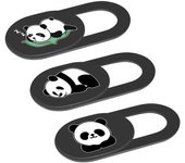 3 fundas para cámara web, funda para cámara de portátil de 0,02 pulgadas con diseño de panda, bonitos accesorios para ordenador portátil, iPhone, iPad, iMac, MacBook Pro Air Style 02
