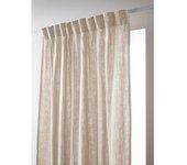 Lot de 2 rideaux galon fronceur  Gaïa  140 x 240 cm  Gaze de Coton  - Gaïa Pampa - 2 panneaux 140 x 240 cm - Gaïa Pampa