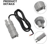 Bomba sumergible de CC de 12 V y 600 l/h, bomba de agua pequeña para caravana, camping y jardín