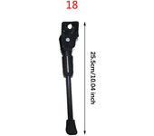 Soporte de bicicleta para niños para ruedas de 12, 14, 16 y 18 pulgadas, soporte lateral para bicicleta, parte trasera 19.5cm