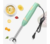 Batidora de mano de inmersión, picadora eléctrica de alimentos y verduras, batidora de mano para batidos, salsas, comida para bebés, sopas EU Plug verde