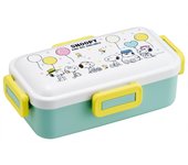 Caja Bento Skater de 530 ml, antibacteriana, con tapa de cúpula esponjosa para mujer, fabricada en Japón, con globo de Snoopy PFLB6AG-A