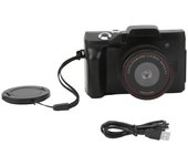 Cámara de vídeo digital HD de 16 MP, 1080P, pantalla giratoria de 180 grados, pantalla LCD TFT de 2,4 pulgadas, 16 aumentos
