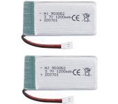 Baterías Lipo Recargables - YUNIQUE FRANCE - 3.7V, 1200mAh - Para Drones Syma X5SC/X5SW