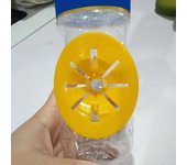 Trampas de avispas reutilizables para interiores y exteriores, embudo fatal de plástico, 5 uds. amarillo