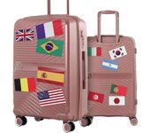 12 Stickers Drapeaux varios colores