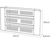 Atrapa Insectos con Placa Adhesiva 2x15W 100m² 61x8,5x35cm EDM