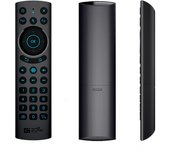 G20S PRO BT 2.4G y BT5.0 Ratón de aire inalámbrico de modo dual con receptor USB Giroscopio de 6 ejes de mano negro