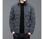 Chaqueta de plumón de doble capa para hombre, chaqueta informal de moda gruesa de invierno, aislamiento de cuello alto superior de calidad de tendencia 3XL