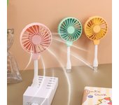 Mini ventilador portátil de mano, recargable por USB, silencioso, para mesa de oficina, portátil, banco de energía, escritorio para exteriores, ventiladores enfriadores ajustables USB verde