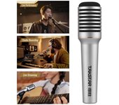 TAKSTAR TA-68 Micrófono dinámico profesional Micrófono inalámbrico de condensador cardioide de mano dinámico plata