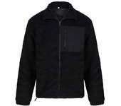 Chaqueta de forro polar reciclado Sherpa para hombre de Front Row XS negro