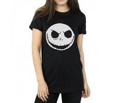Pesadilla antes de Navidad Mujer/Señoras Jack Skellington Camiseta de algodón para novio XXL negro