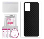 apgo Protective Skin Sticker for the back compatible with Vivo Y33T, Wrap Film, Foil, Vinyl - Pattern Carbon Black