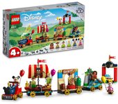 LEGO Disney Happy Train Juguete Regalo Cumpleaños Bloque Educativo Navidad Niños Niñas Niños 4 Años 5 Años 6 Años Casa de Juego de Simulación