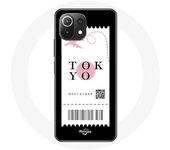 Coque pour Xiaomi Mi 11 Lite Billet d'avion Tokyo Japon