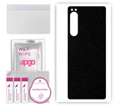 apgo Protective Skin Sticker for the back compatible with Sony Xperia 5 IV, Wrap Film, Foil, Vinyl - Pattern Matte Black