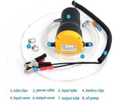 Bomba de aceite para coche, bomba de aceite para motor de coche, 12 V, eléctrica, extractor de cárter de fluido diésel, succión para transferencia de combustible, para barco, motocicleta eléctrica