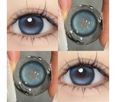 Lentes de contacto de color de un día, 2 unidades, MillCreek, lentes suaves, marrón y azul, 0-8,00, ojo de muñeca, 14,5 mm -5.00