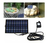 Estanque de fuente al aire libre del equipo del panel solar de la fuente solar 1.8W, bomba de agua solar del jardín del patio