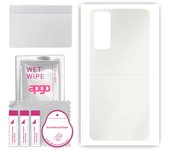 apgo MATTE Protective Skin Sticker for the back compatible with Huawei P smart 2021, Wrap Film, Hydrogel Film, Flexible, Soft TPU with positioning lay
