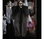Colgante de decoración fantasma de Halloween, versátil, realista, multifuncional, para fiestas y casas embrujadas. negro