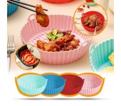 Reemplazo de accesorios de horno para freidoras de olla de silicona para freidora para revestimientos de papel One Size rojo