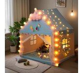 El juguete de interior para niños se siente como un parque de diversiones en el interior, fácil de almacenar y con luz de estrella de bola secreta incluida, tienda de campaña para interiores, tienda de campaña para niños.