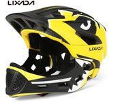 Lixada Casco Integral Desmontable para niños Casco de Seguridad Deportivo para niños para Patinaje sobre Ruedas amarillo