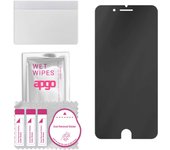 apgo Privacy Matte Hybrid protective glass compatible with Apple iPhone 8 Plus, flexible nano glass, great replacement for tempered glass, scratch-res