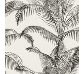 Papel pintado texturizado de hojas de palma Pandora de Rasch One Size blanco/oro