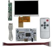 Kit de monitor de bricolaje con pantalla LCD de 4,3/5 pulgadas, placa de control de audio y HDMI para Raspberry Pi, Banana Pi, PC, computadora, pantalla secundaria