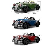 RC Drift Car 1/16 RC Car 2,4 GHz 4WD 35 km/h RC Race Car alta velocidad niños regalo RTR para niños niñas green-1 battery verde