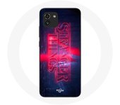 Coque pour Samsung Galaxy A03 Stranger Things Logo Transparent Saison 4 Bande annonce 2022