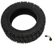 Neumático 100 65 6.5 de 11 pulgadas con absorción de impactos de goma, ancho y grueso, para todoterreno, para scooter con
