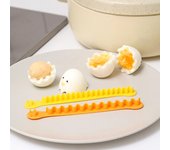 Juego de cortadores de huevos cocidos de encaje japonés KM.5003 (2 piezas)