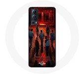 Coque pour Vivo Y72 Stranger Things Affiche Equipages Fan Art Saison 4