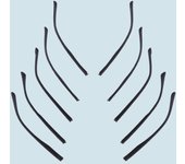 Herramienta de reparación antideslizante para gafas, repuesto de brazo, montura de pierna, accesorios para gafas 4mm