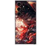 Coque - Maniacase - Samsung Galaxy S24 Ultra - Luffy énervé - Souple - Manga anime