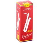 Caña para saxofón barítono Van Doren, dureza JAVA FILED RED CUT: 2-12 (5 piezas)