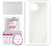 apgo MATTE Protective Skin Sticker for the back compatible with Oppo Reno4 SE, Wrap Film, Hydrogel Film, Flexible, Soft TPU with positioning layer eas