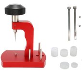 Abridor de tapa trasera de reloj con mango ergonómico y banco, herramienta esencial para quitar tapas traseras de reloj, color rojo