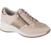 RIEKER Zapatillas deportivas, Zapatillas beige mujer 38 beige