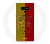 Coque Samsung Galaxy Note 9 rcl lens Logo fond jaune et rouge