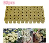 50 cubos de base para cultivo de plantas, prácticos para jardín, invernadero, huerto, solárium, aplicaciones hidropónicas, NUEVO